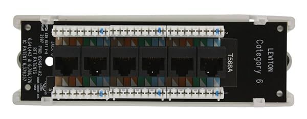 Leviton 47611-C6B Black Category 6 Voice & Data Module - High-Quality Networking Solution