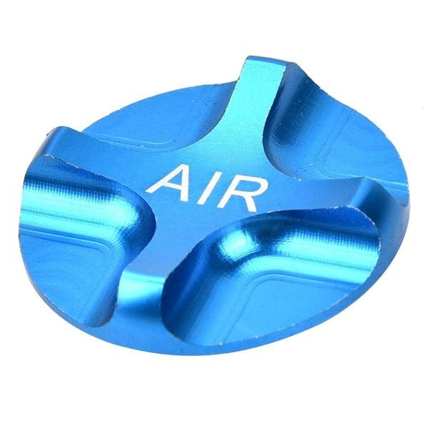 Aluminium Alloy Bike Valve Cover & Suspension Fork - Airtight Blue Accessory