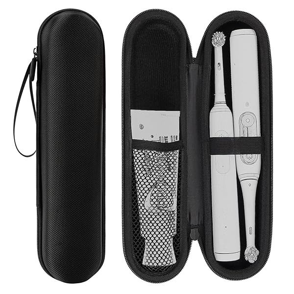 Linkidea Electric Toothbrush and Toothpaste Travel Case, Battery Toothbrush Carry Bag Compatible with Oral-b Pro 1500 8000, Philips Sonicare 5100,