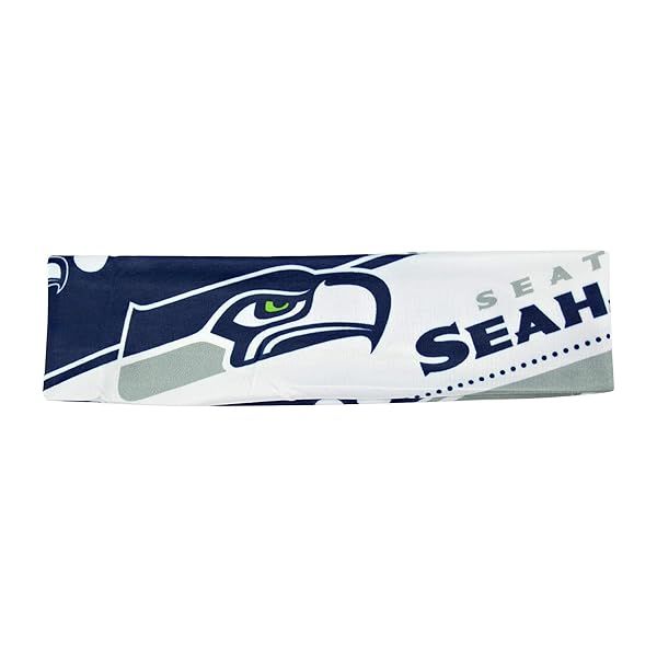 Shop Littlearth NFL Seattle Seahawks Stretch Headband - Unisex, Team Color, One Size | Perfect for Fans!