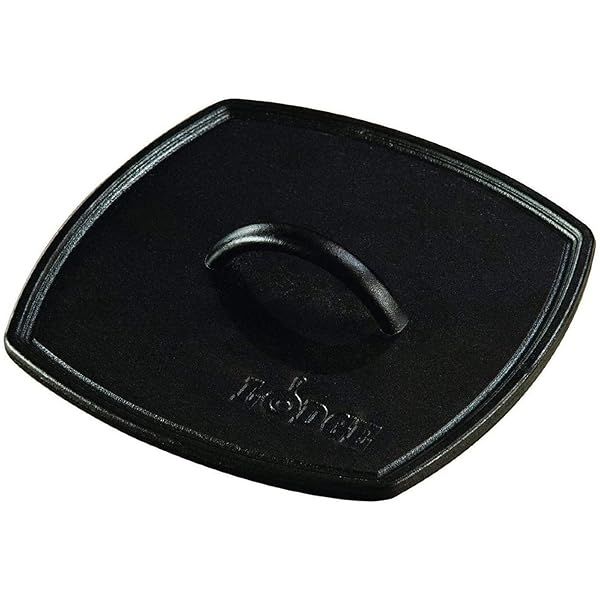 Buy Lodge LPP3 Cast Iron Square Ribbed Panini Press - 8.25-Inch for Perfect Grilled Sandwiches