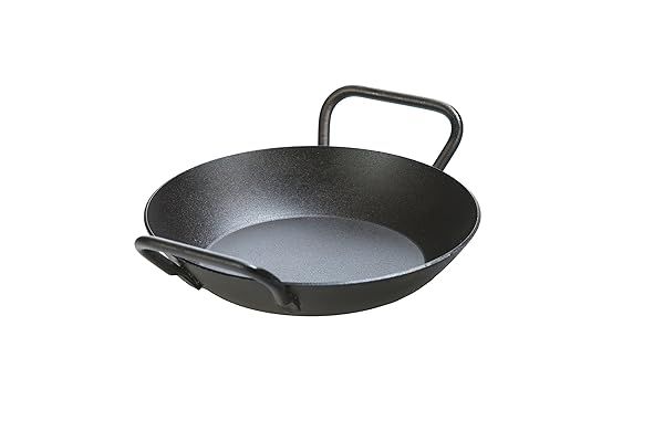 8-Inch Lodge Pre-Seasoned Carbon Steel Skillet: Versatile for Oven, Stove, Grill & Campfire Cooking