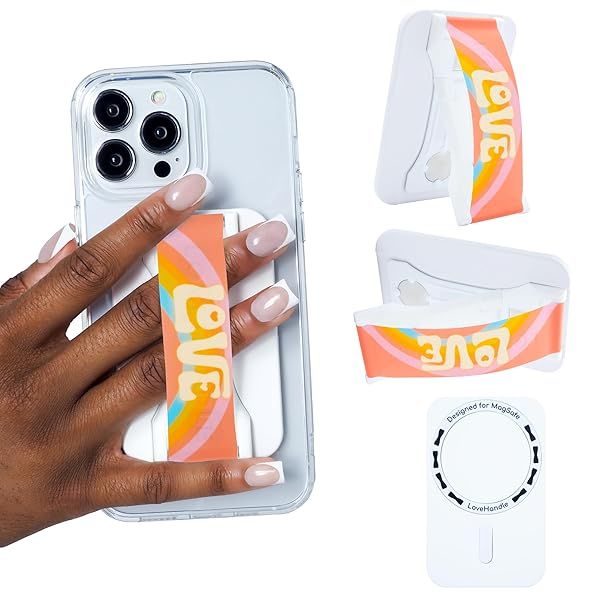 LoveHandle PRO: MagSafe Compatible Magnetic Phone Grip & Kickstand for All Devices