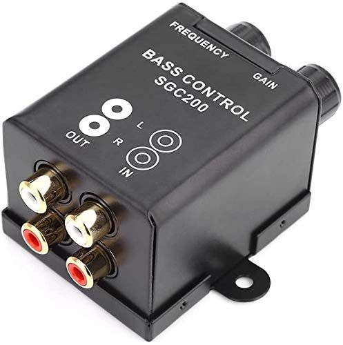 MANHONG Universal Car Remote Amplifier Subwoofer Equalizer Crossover Bass Controller 2 Channels Part Number 23455 Frequency 150Hz to 40Hz