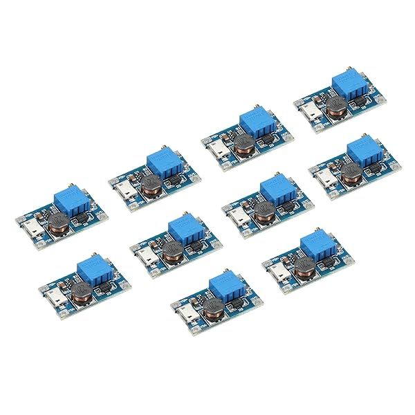MECCANIXITY DC-DC Boost Converter Adjustable Power Supply Module 2-24V Input 5-28V Output Micro USB Connector 10pcs