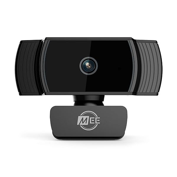 MEE audio C6A 1080p HD Webcam with Microphone for Video Calling on PC Mac Laptop with Autofocus Low Light Correction and 360 Degree Rotation