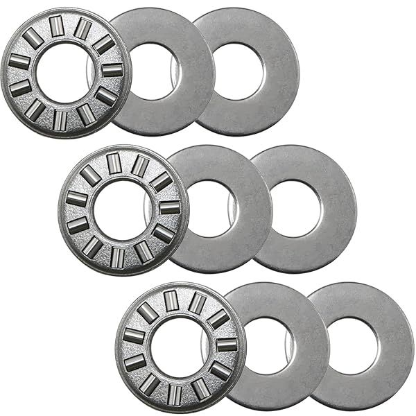 MEETOOT 3 Sets Thrust Needle Roller Bearings NTA613+2TRA Thrust Needle Roller Bearing with Two Washers