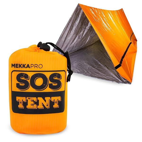 MEKKAPRO Emergency Tent Shelter: Ultra Lightweight, Water & Windproof 2-Person Survival Tent for Camping & Outdoor Adventures