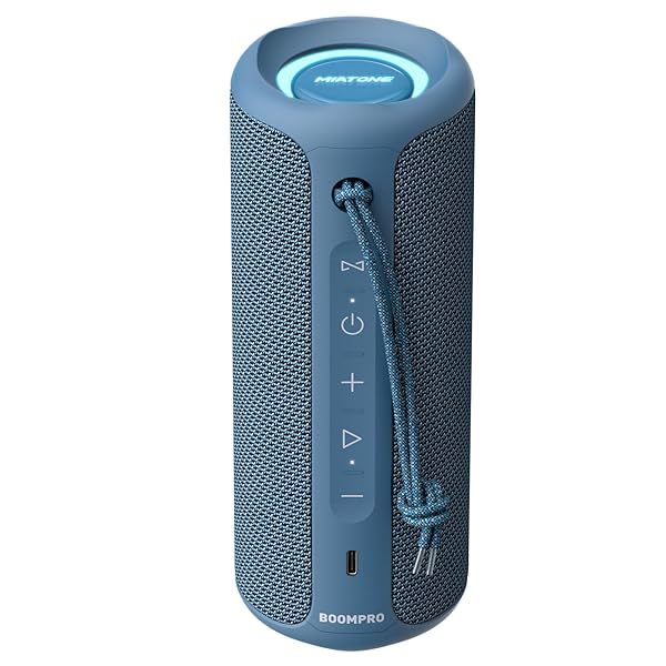 MIATONE Portable Bluetooth Speakers 36W Stereo Sound Bass Boost, 24H Playtime, Bluetooth 5.3 TWS Pairing Father Boy Friend Gifts for him (Blue)