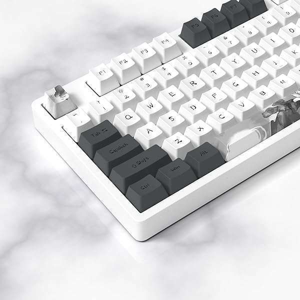 Buy MOLGRIA Ink Lotus Keycaps - 140 PBT Custom Keycaps for Gaming Keyboards | ANSI/ISO Layout, Keycap Puller Included