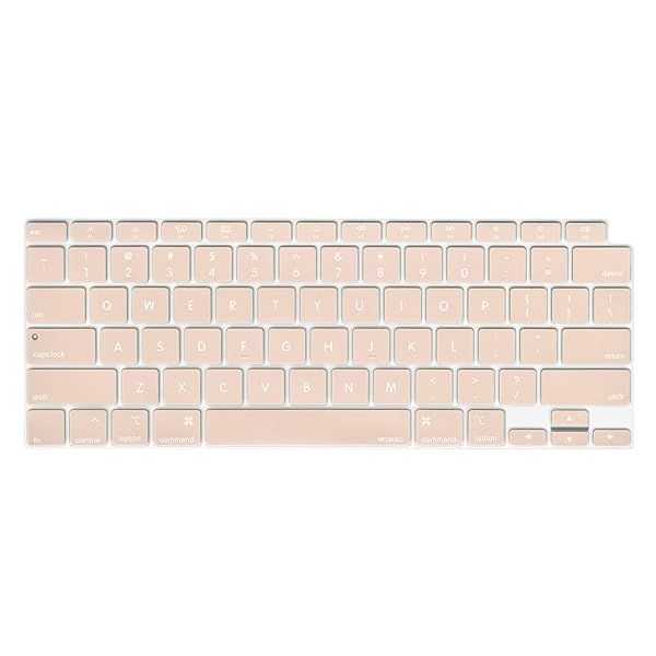 MOSISO Keyboard Cover for MacBook Air 13 inch 2022 2021 2020 A2337 M1 A2179 Waterproof Silicone Skin Camel Color