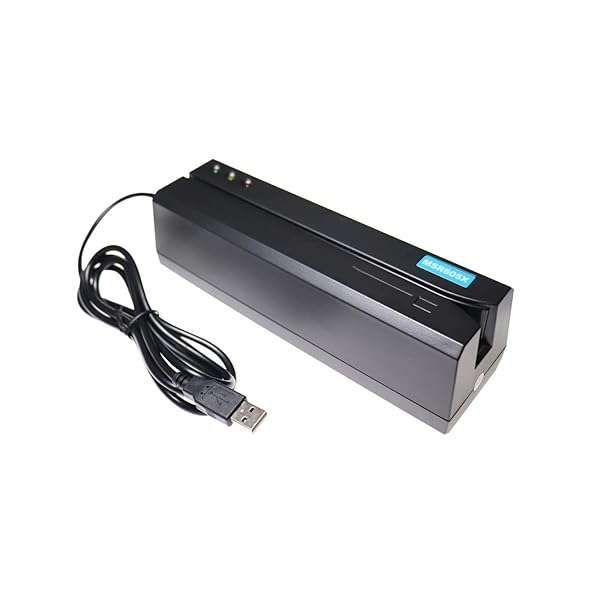 MSR605X USB Card Reader Writer - 3-Track Mag Swipe Compatible with MSR206, MSR605, MSR606