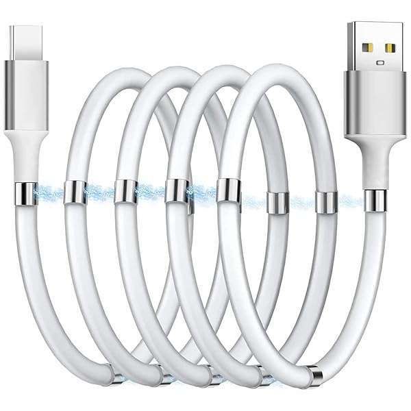 6.5 FT Magnetic Charging Cable for Galaxy S21/S20, Pixel, LG, Nintendo Switch & More - Fast & Organized Charging Solution