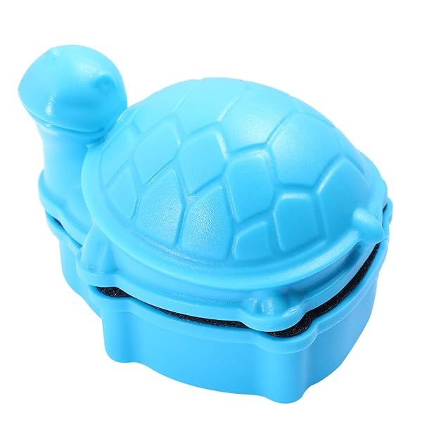 Turtle Shape Magnetic Fish Tank Cleaner Brush for Easy Aquarium Glass Cleaning Tool