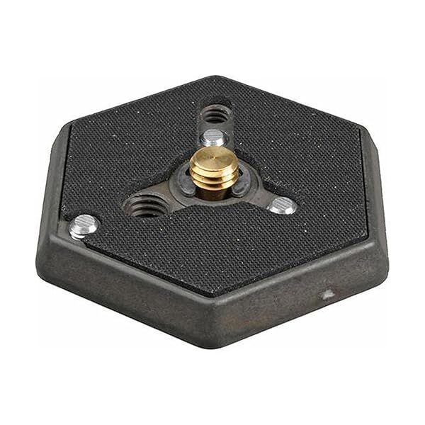 Manfrotto 130-38 Hexagonal Quick Release Mounting Plate 3/8 Inch Thread Flush Mount Screw for Tripods and Cameras