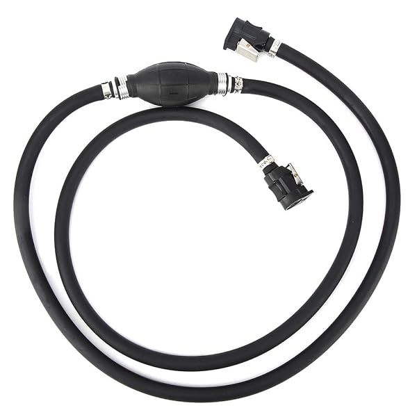 Maxmartt 3/8in 7ft Boat Fuel Line with Ball Pump and Connector for Johnson Marine Gas Tank Assembly