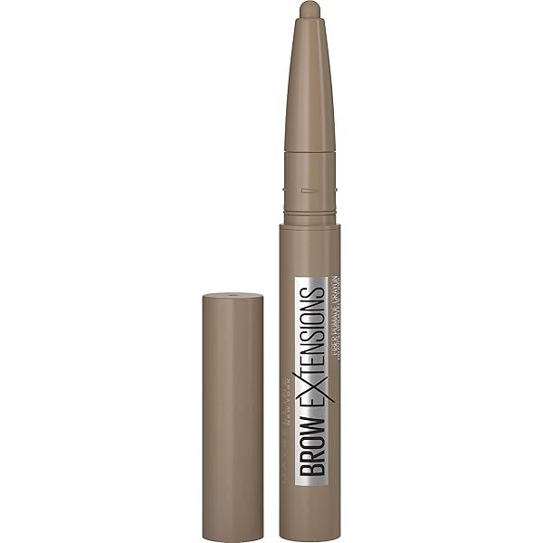 Maybelline Brow Extensions Fiber Pomade Crayon - Blonde Eyebrow Makeup for Perfect Brows