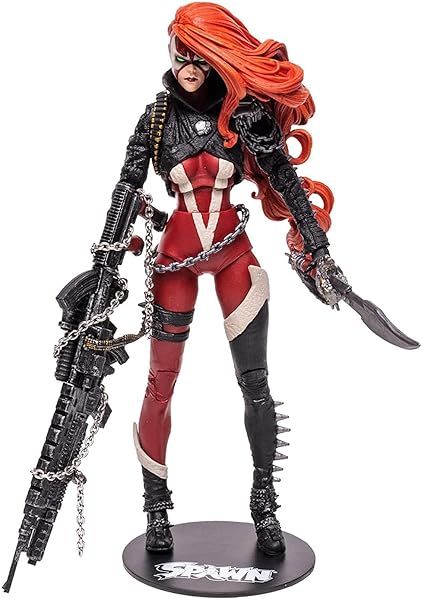 McFarlane Toys Spawn She Spawn 7 Inch Action Figure Deluxe Box Set with Eight Accessories for Collectors