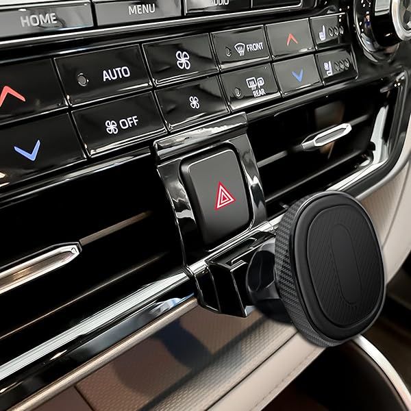 Mengfly Car Phone Holder, Air Vent Magnetic Navigation Mount, for Toyota Highlander Hybird 2020-2023, Magnet Custom Cradles Stand for iPhone Samsung