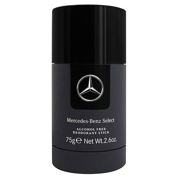 Mercedes-Benz Select Deodorant Stick: Alcohol-Free, Sensual Fragrance with Bergamot & Patchouli - All-Day Protection for Men