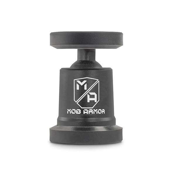 Mob Armor MobNetic Maxx - USA Assembled Magnetic Phone Holder for Car, Magnetic Car Phone Mount, 90-Degree Tilt, 360-Degree Rotation, Aluminum Metal, Compatible with iPhone & Android - Black