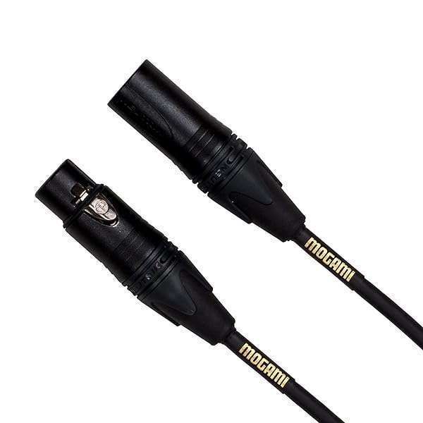 Mogami Gold STUDIO-25 XLR Microphone Cable - 25ft, XLR-Female to XLR-Male, Gold Contacts for Superior Sound Quality
