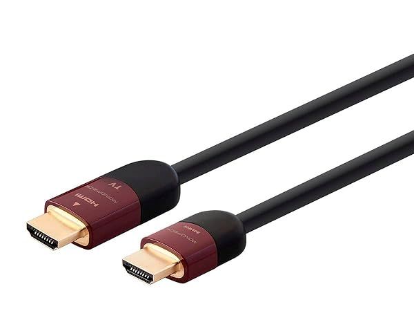Monoprice HDMI High Speed Active Cable 4K 60Hz HDR 18Gbps YUV 4:4:4 CL2 26AWG 45 Feet Black Cabernet Ultra Series