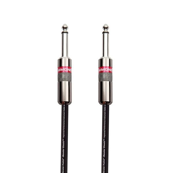 Monster Prolink Classic 12ft Guitar Cable - Durable, All-Metal, 90% Copper Shield for Superior Sound Quality
