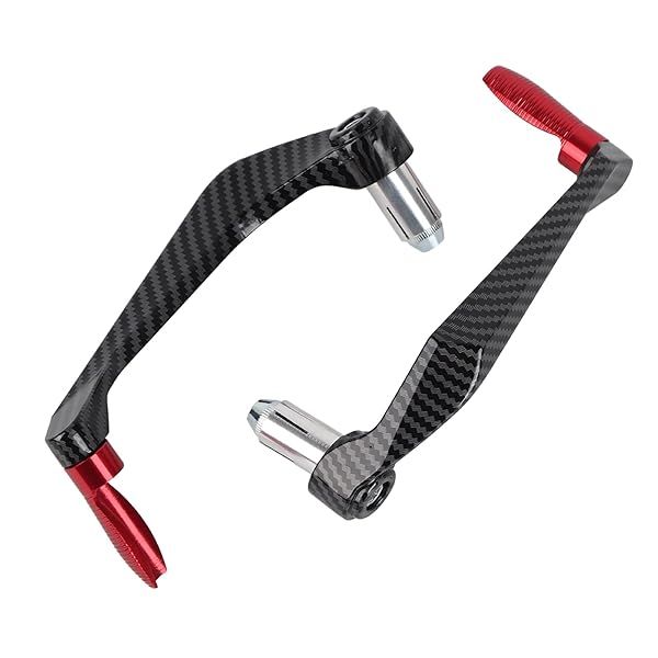 Yosoo Health Gear Universal Motorcycle Brake Clutch Lever Guard Red Aluminum Alloy 7/8 Inch Protector 6.7 x 2 Inches