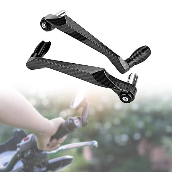 Yosoo Health Gear Universal Motorcycle Brake Clutch Lever Guard 7/8 Inch Aluminum Black Protector
