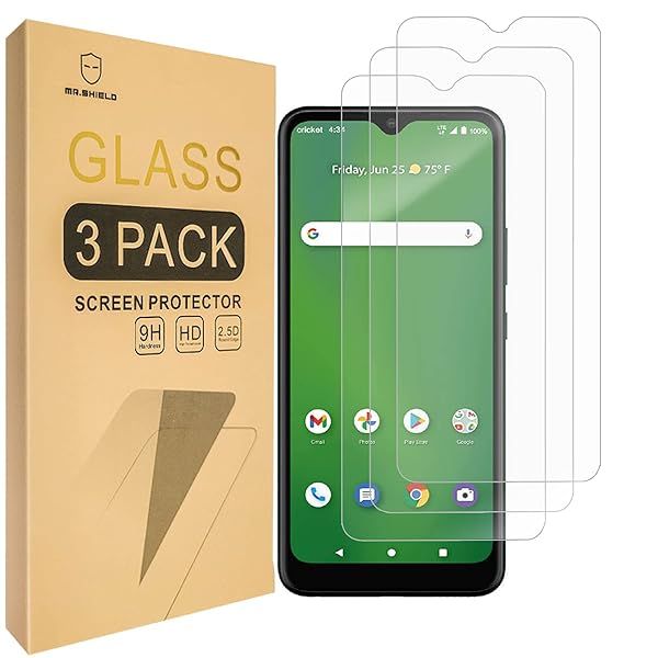 Mr.Shield [3-Pack] Designed For Cricket Innovate E 5G [Tempered Glass] [Japan Glass with 9H Hardness] Screen Protector