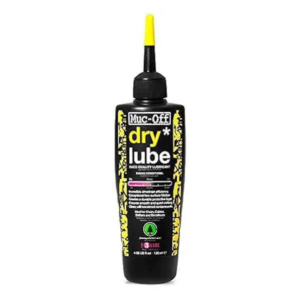 Buy Muc-Off Dry Chain Lube 4 fl oz - Biodegradable Bike Chain Oil for Dry Weather | Best Bicycle Lubricant