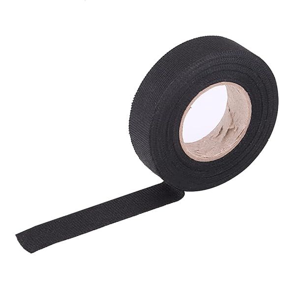 Multipurpose Self Adhesive Felt Tape for Automotive Wiring Harness Anti Squeak Rattle Insulation Black 9mm x 25mm