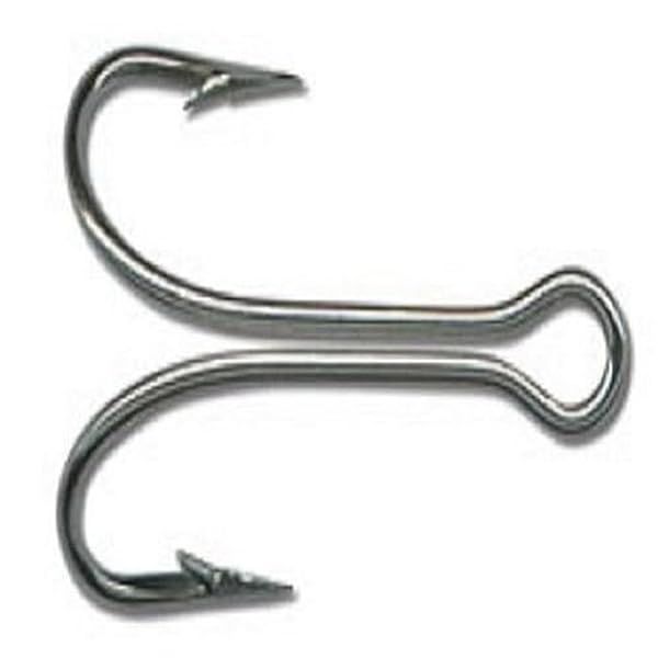 Buy Mustad Double Hook Nickel 3/0 - Durable Fishing Hooks for Ultimate Performance