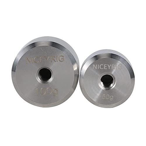 NICEYRIG Gimbal Counterweight Set 150g for DJI Ronin RS2 RSC2 S SC Zhiyun Weebill S Crane M2 Plus 3 3S 3-439