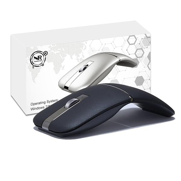 Buy NORMIA RITA Foldable Arc Wireless Mouse - Silent Click, Bluetooth & 2.4GHz Dual Modes for Home, Office & Travel