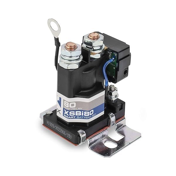 NVX XSBI80 Smart Relay Battery Isolator 80 Amp for Cars RVs ATVs UTVs Boats Microprocessor Controlled Dual Sensing