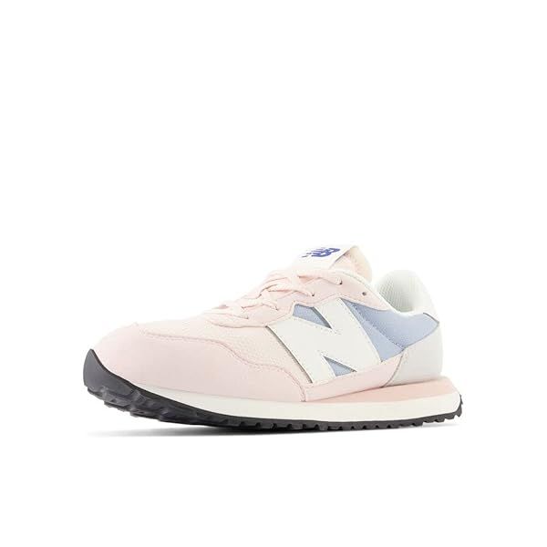 Shop New Balance Kids 237 V1 Lace Up Sneakers in Quartz Pink/Light Arctic Grey - Size 6 Wide US Unisex