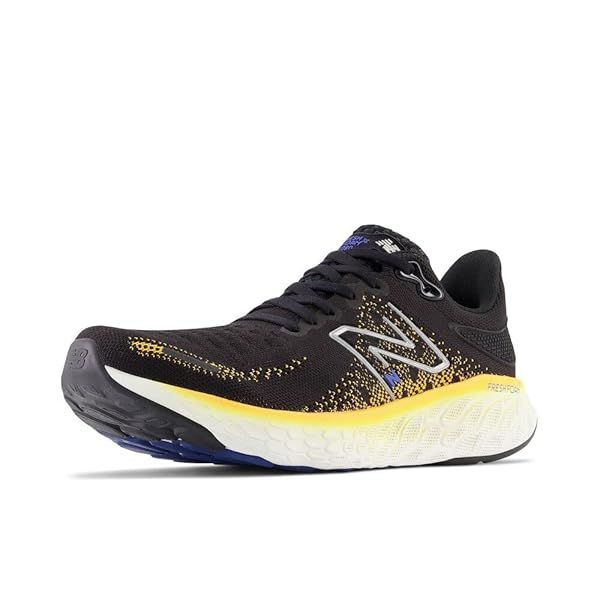 Shop New Balance Men's Fresh Foam X 1080 V12 Running Shoe - Black/Hot Marigold, Size 7.5 | Ultimate Comfort & Performance