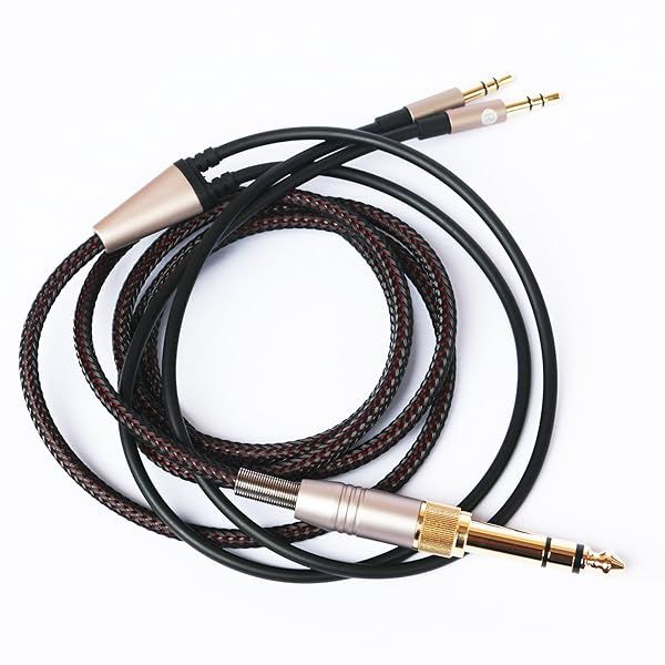 NewFantasia Replacement Audio Cable for Hifiman Sundara Arya Ananda Headphones 3.5mm 6.35mm Dual 3.5mm Connector 10ft 31meters
