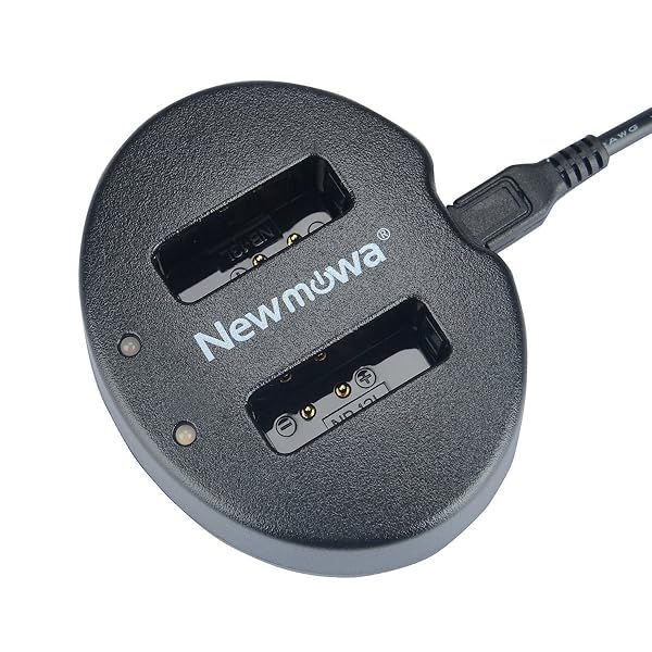 Newmowa Dual USB Charger for Canon NB-13L PowerShot G5X G7X G9X G9X Mark II Fast Charging Solution