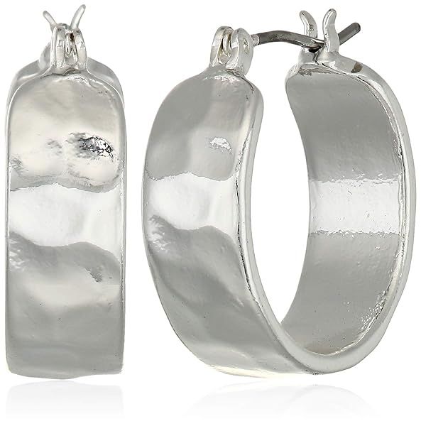 Shop Nine West Women's Silver Small Hoop Earrings - Stylish & Affordable Jewelry