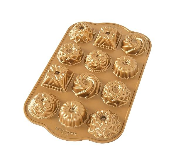 Nordic Ware Bundt Charms 1.2 Cup Gold - Perfect for Stunning Cakes & Desserts