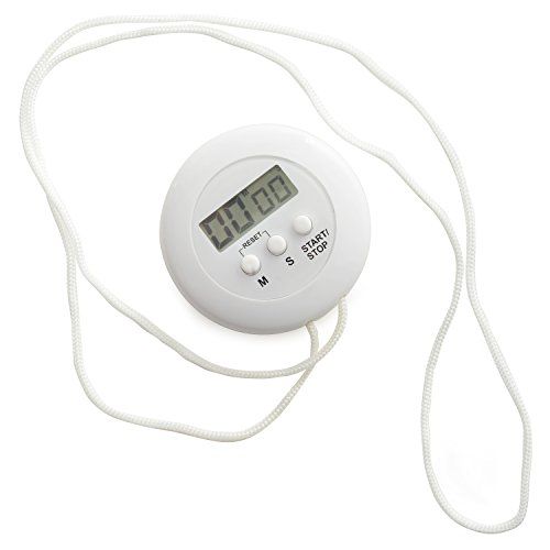 Norpro White Digital Timer on a Rope - Perfect Kitchen Companion for Precise Cooking