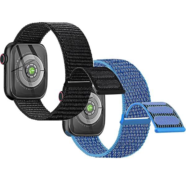 Nylon Band Compatible with Kids Apple Watch Series 11 10 9 8 7 6 5 4 3 2 1 SE3 SE2 SE, Soft Loop Sport Replacement Strap for iWatch 38mm 40mm 41mm