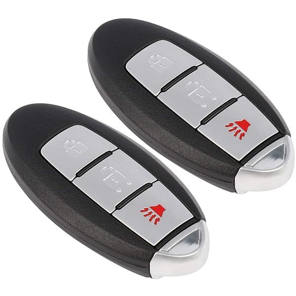 OCPTY 2 PCS Keyless Entry Remote Control Key Fob Replacement for Nissan Pathfinder Murano Titan XD 3 Buttons 2015 2016 2017 2018