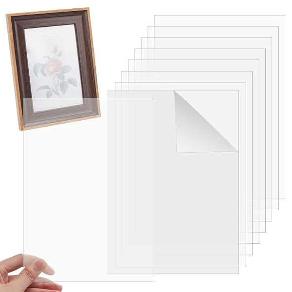 OLYCRAFT 20 Packs 6x4 Inch Acrylic Sheets - Clear Photo Frame Replacement & Display Solutions