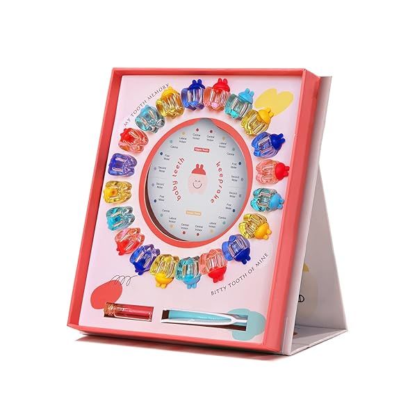 ONCEBABY Tooth Fairy Box for Girls First Tooth Keepsake Box for Kids Perfect Holder for Lost Teeth