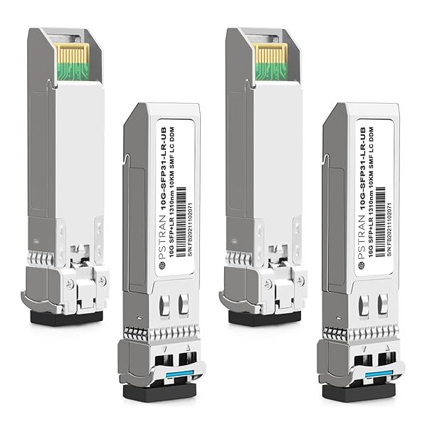 OPSTRAN 10GBASE-LR SFP Plus Optical Transceiver Module Compatible with Ubiquiti Unifi UF-SM-10G 10km DDM Duplex LC SMF 4 Pack