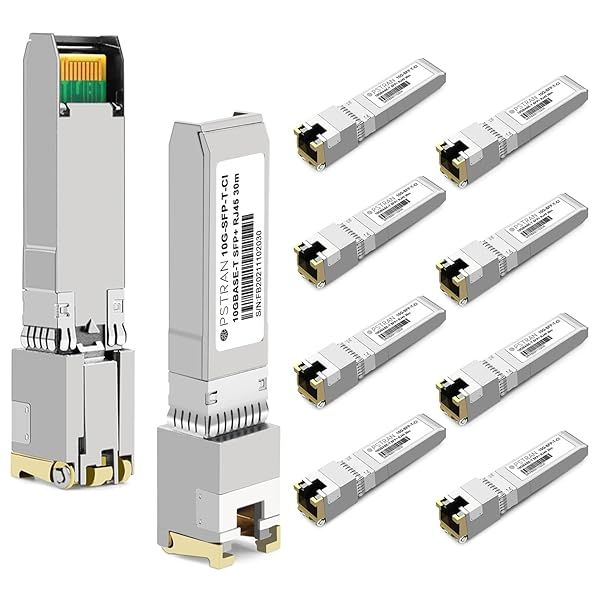 OPSTRAN 10GBASE-T SFP+ RJ45 Copper Transceiver Module for Cisco - 10 Pack, 30m Cat6a/7 Compatibility